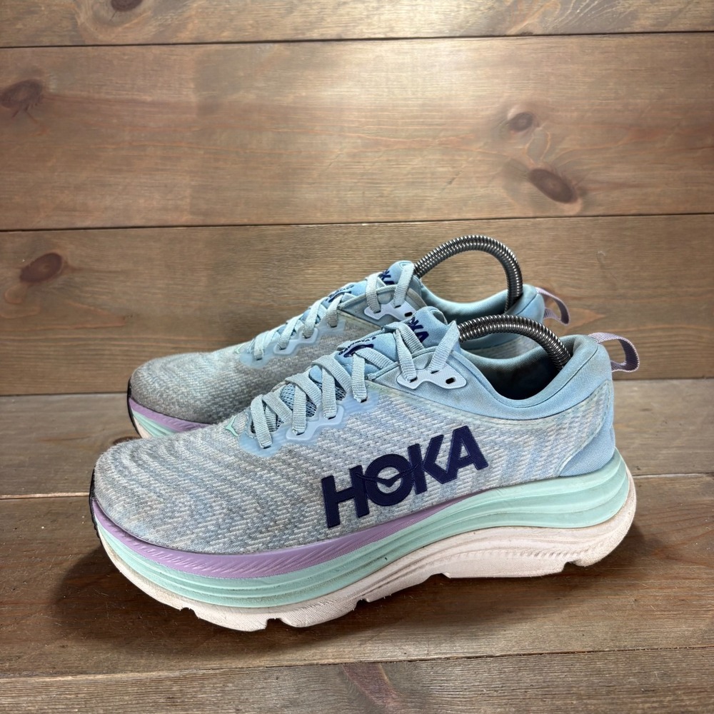 Hoka Gaviota 5 Womens size 7.5 shoes Blue Mesh Cushioned running sneakers